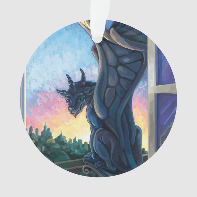 Gargoyle Guardian Ornament (Front)