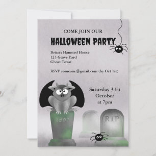Gargoyle Halloween Party Invitation