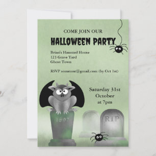 Gargoyle Halloween Party Invitation