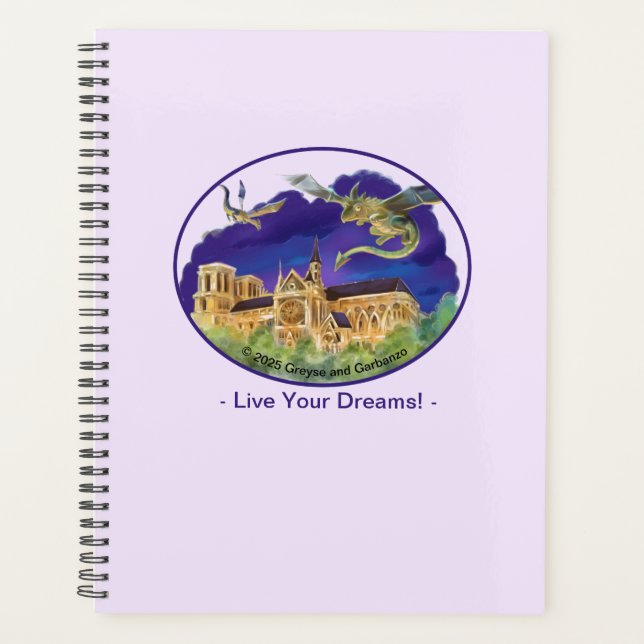 Gargoyle Notre Dame - Paris Dreams Weekly Planner (Front)