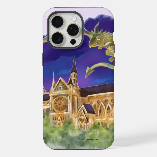 Gargoyle Notre Dame - Paris Tough Phone Case (Back)