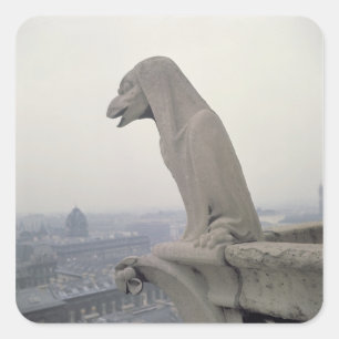 Gargoyle on the balustrade of the Grande Square Sticker