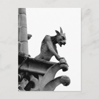Gargoyle Overlooking Paris Postcard