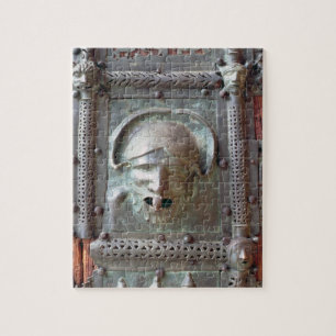Gargoyle panel from the left door of the portal, 1 jigsaw puzzle