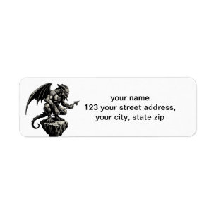 Gargoyle Return Address Label