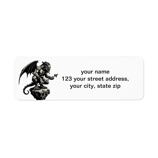Gargoyle Return Address Label (Front)