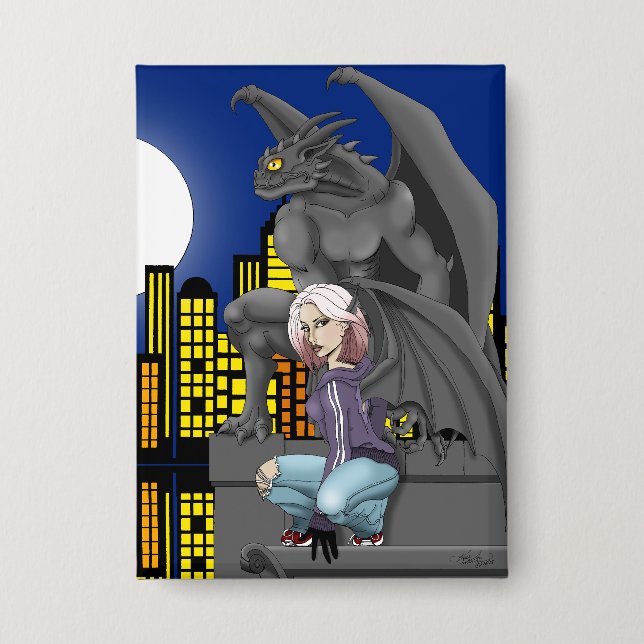 Gargoyle Urban Fantasy Cityscape (Front)