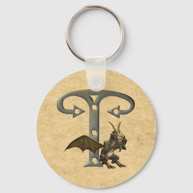 Gargoyles Monogram T Key Ring (Front)