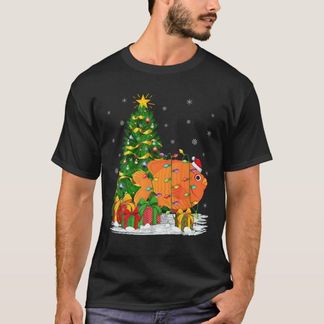 Garibaldi Fish Lover Matching Santa Garibaldi Chri T-Shirt (Front)