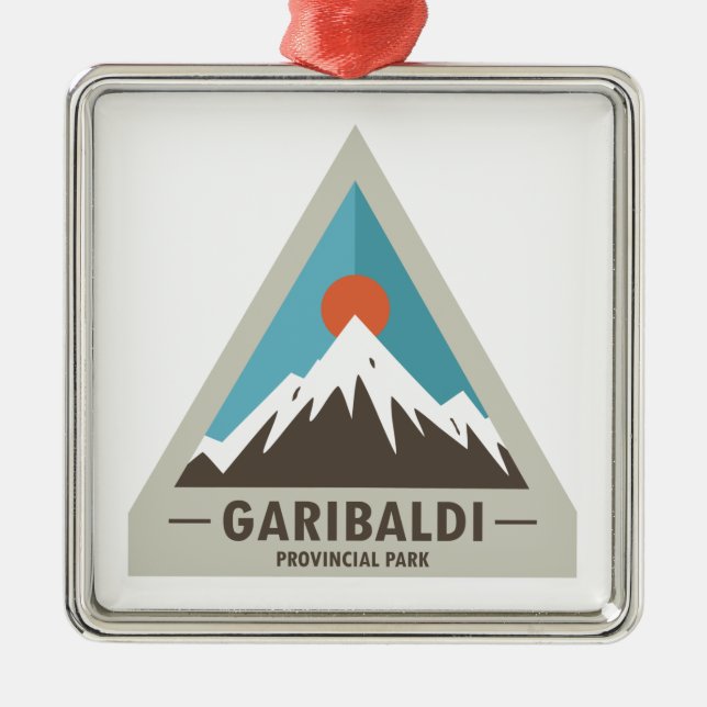 Garibaldi Provincial Park Metal Ornament (Front)