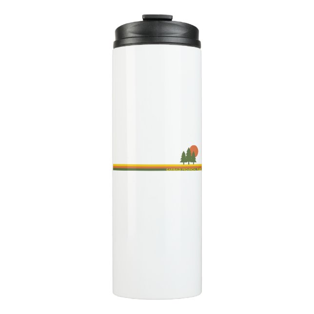 Garibaldi Provincial Park Pine Trees Sun Thermal Tumbler (Front)