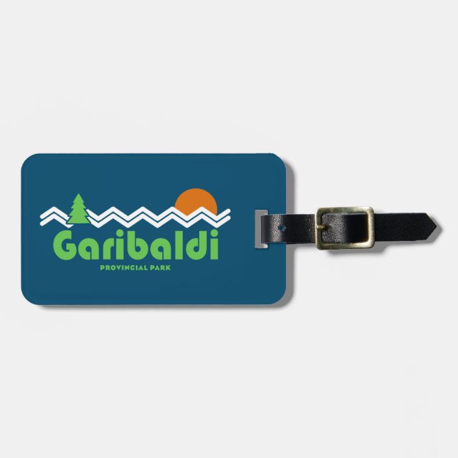 Garibaldi Provincial Park Retro Luggage Tag (Front Horizontal)
