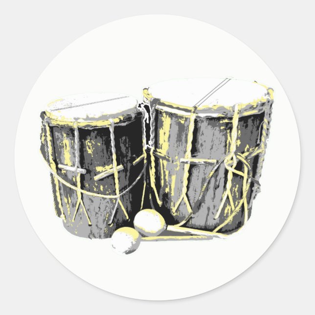 Garifuna Drum Stickers (Front)