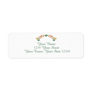 Garland Address Label Return Address Label