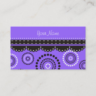 Garland ARTdeco black white + your backgr. colour Business Card