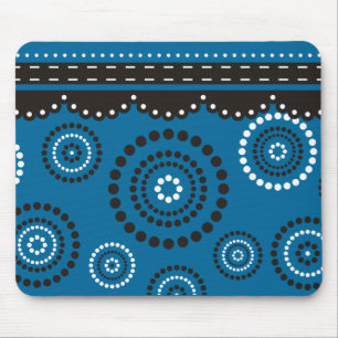 Garland ARTdeco black white + your backgr. colour Mouse Pad