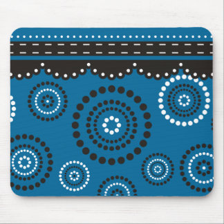 Garland ARTdeco black white + your backgr. colour Mouse Pad