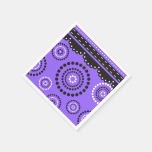 Garland ARTdeco black white + your backgr. colour Napkin