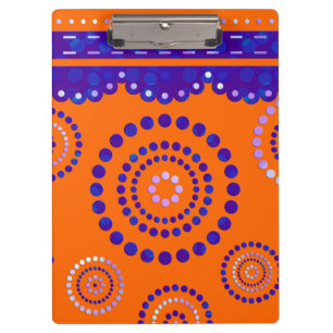 Garland ARTdeco violet blue + your backgr. colour Clipboard