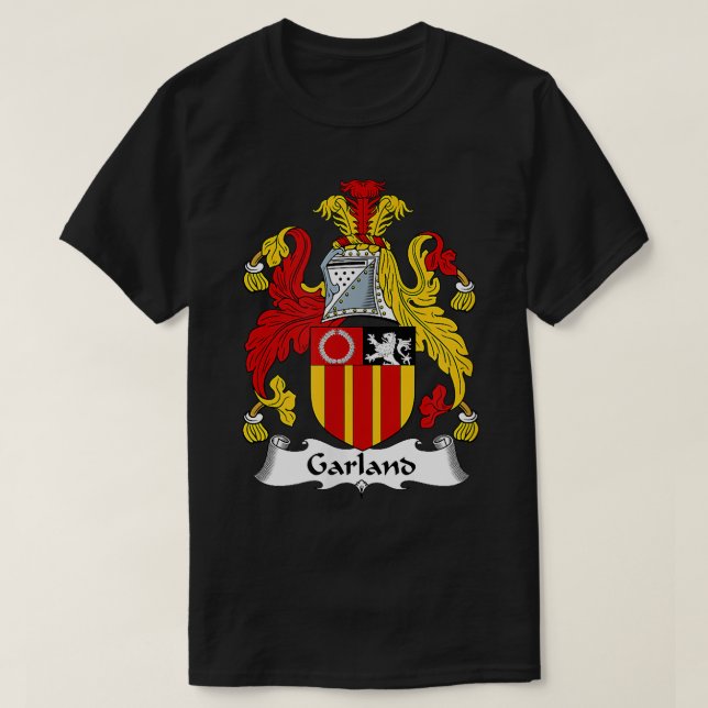Garland Coat of Arms  Family Crest  T-Shirt (Design Front)