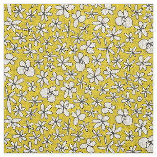 garland flowers yellow fabric