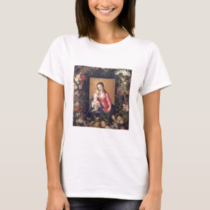 Garland of Fruit and Flowers with Virgin and Child T-Shirt
