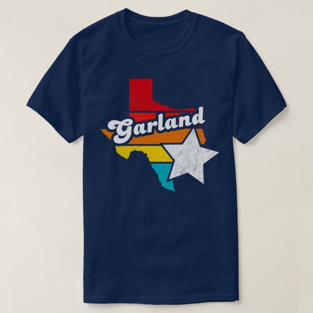 Garland Texas Vintage Distressed Souvenir T-Shirt (Design Front)