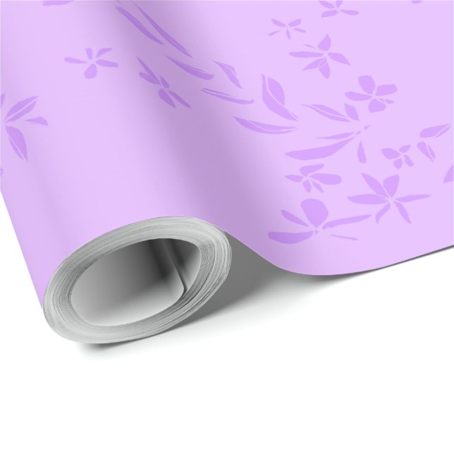 Garlands Lilac Wrapping Paper (Roll Corner)