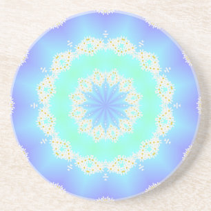Garlands of daisies coaster