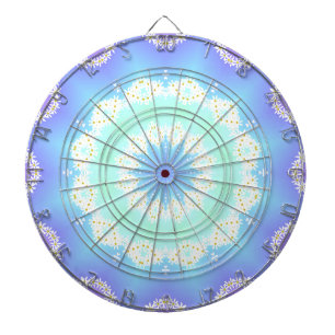 Garlands of daisies dartboard