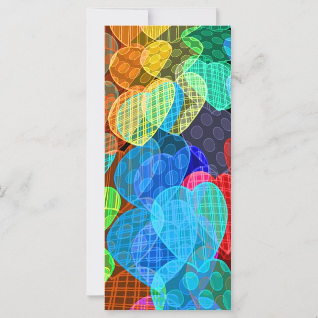 garlands of pastel coloured hearts (Front)