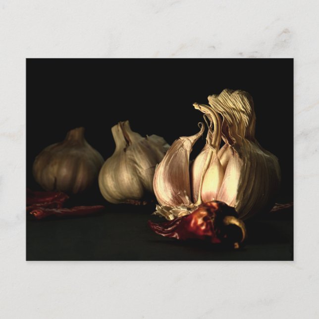 Garlic and Chilli Pepper Spices Postcard (Front)