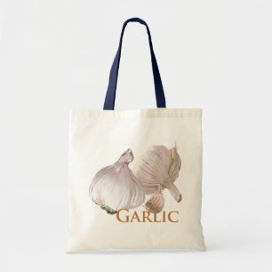 Garlic and Garlic Clove Tote Bag