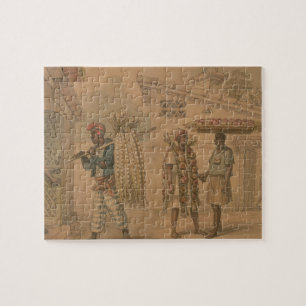 Garlic and Onion Sellers, 1826 (w/c on paper) Jigsaw Puzzle