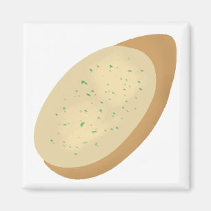 Garlic Bread Slice Food Lover Gift Magnet