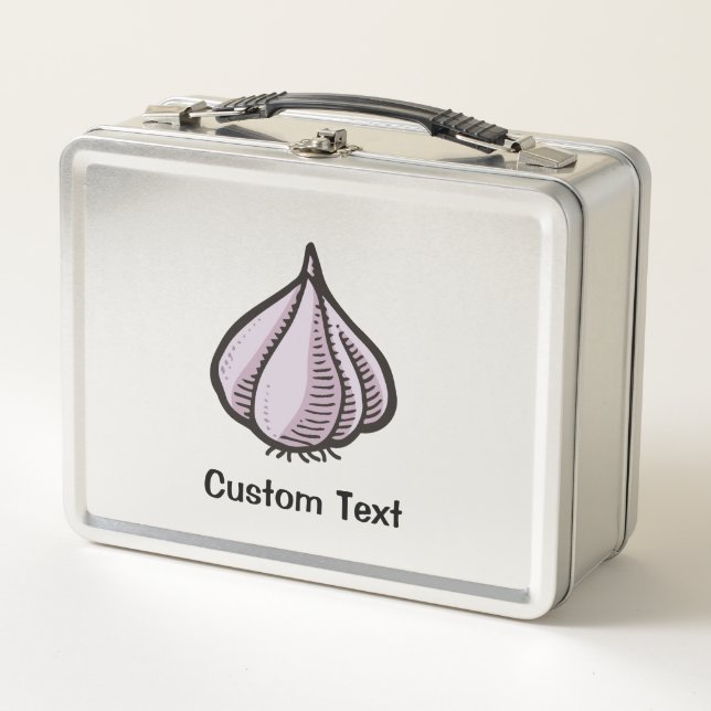 Garlic Bulb Metal Lunch Box (Front)