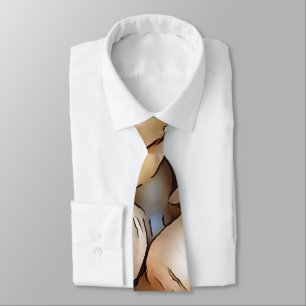 Garlic Bulbs Artistic Black Outline Art Tie