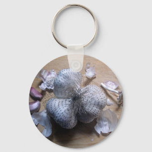 Garlic bulbs key ring