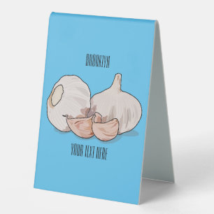 Garlic cartoon illustration