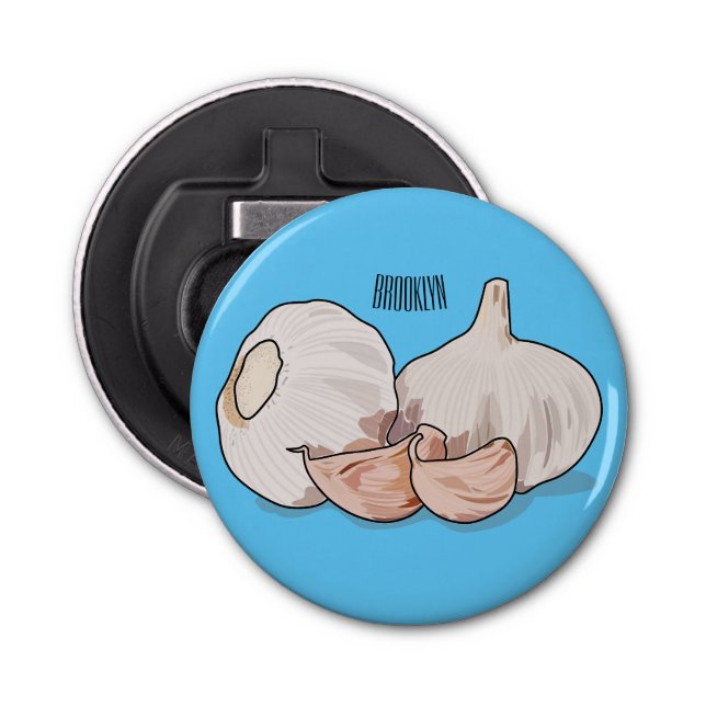 Garlic cartoon illustration   bottle opener (Front)