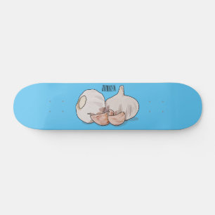 Garlic cartoon illustration   skateboard