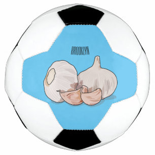 Garlic cartoon illustration   soccer ball