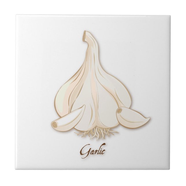 Garlic Ceramic Tile (Front)
