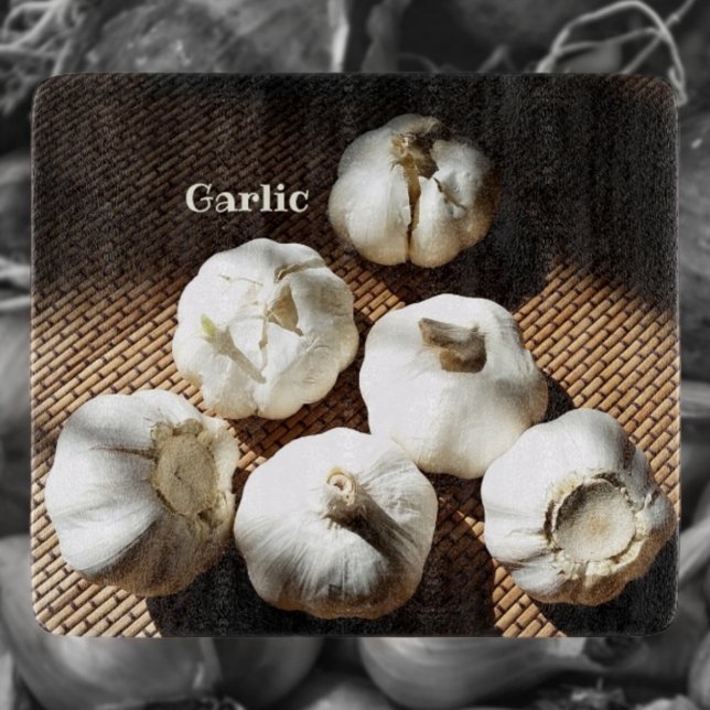 Garlic Cloves Culinary Customisable Cutting Board (Creator Uploaded)