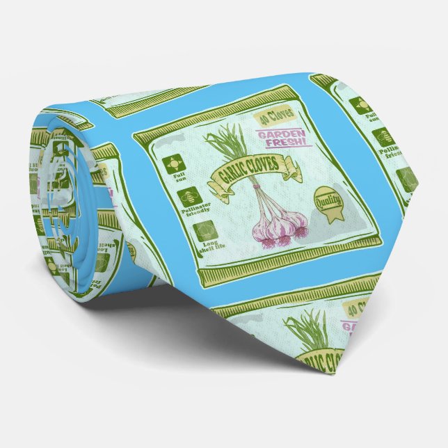 Garlic Cloves Vegetable garden Tie (Rolled)