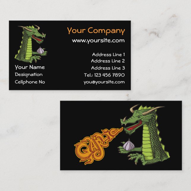 Garlic Dragon Business Card (Front/Back)