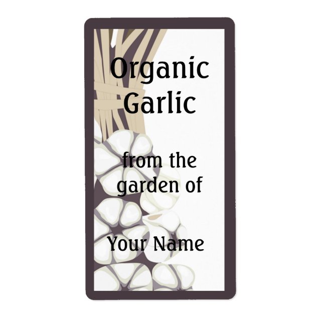 Garlic Gardener Label (Front)