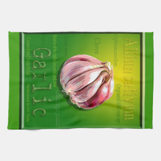 Garlic kitchen towel
