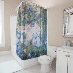 Garlic Lilies Water Lilies Fine Art Spoof Shower Curtain