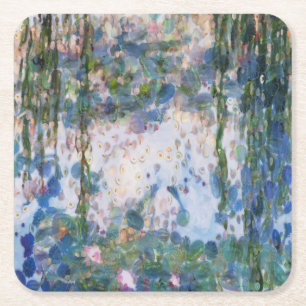 Garlic Lilies Water Lilies Fine Art Spoof Square Paper Coaster